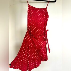 Abercrombie and fitch red mini sundress